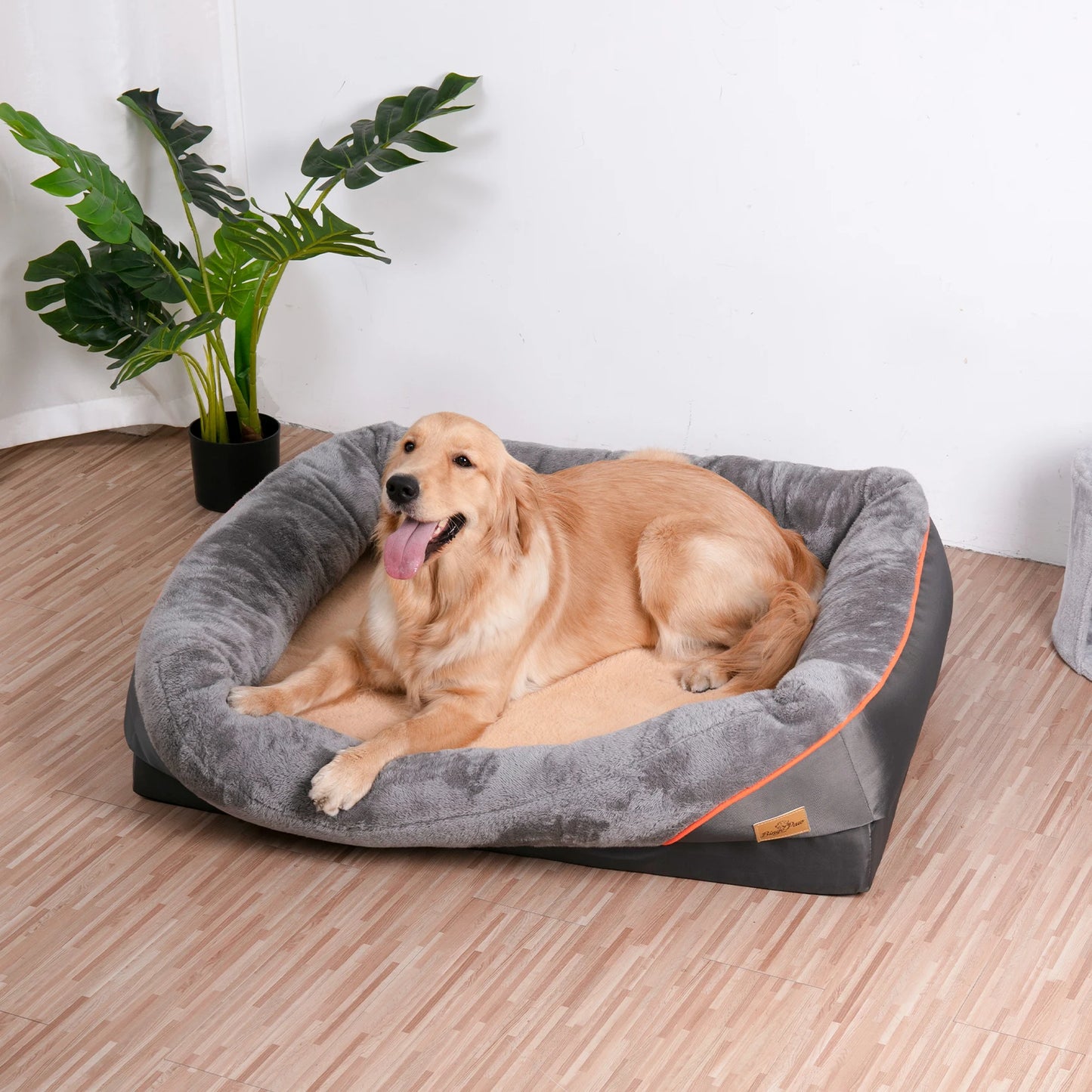 BINGOPAWC Orthopedic Dog Bed With Removable Cover Cotton Padded