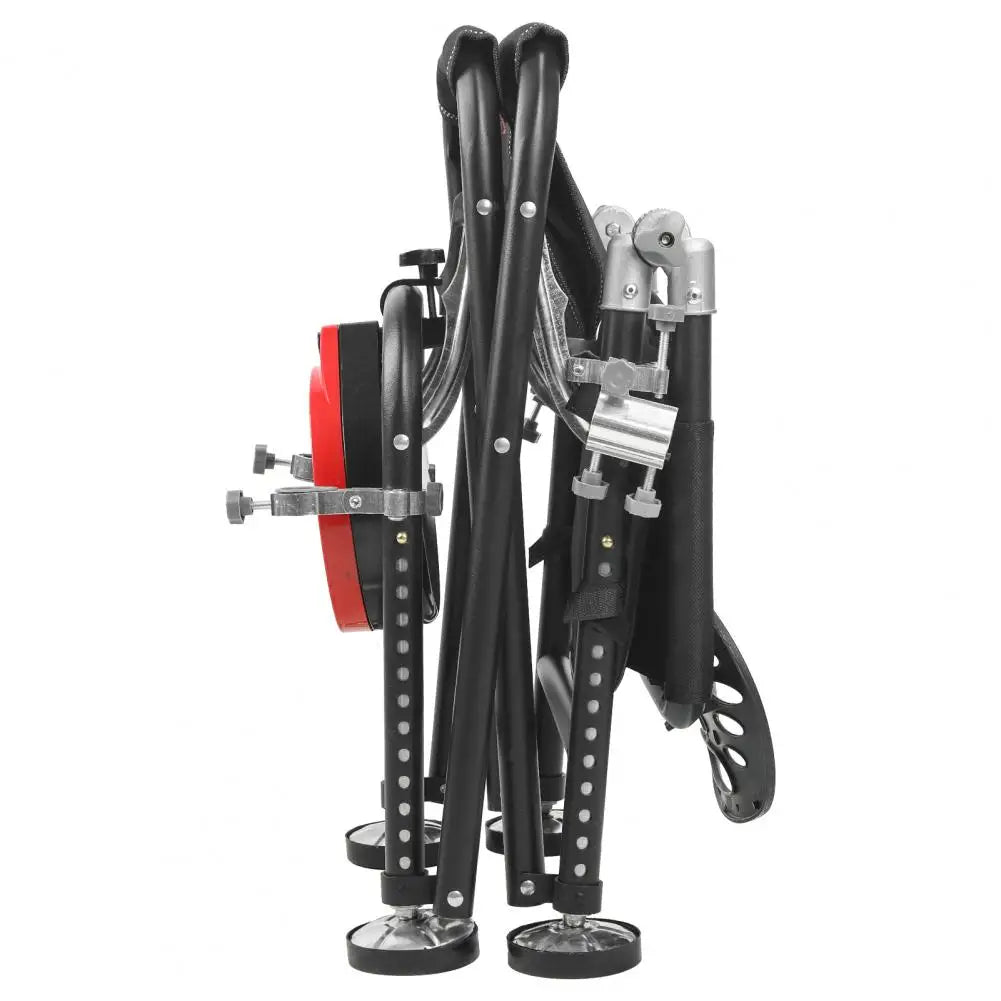 Foldable Fishing Chair With Backrest And Rod Holder