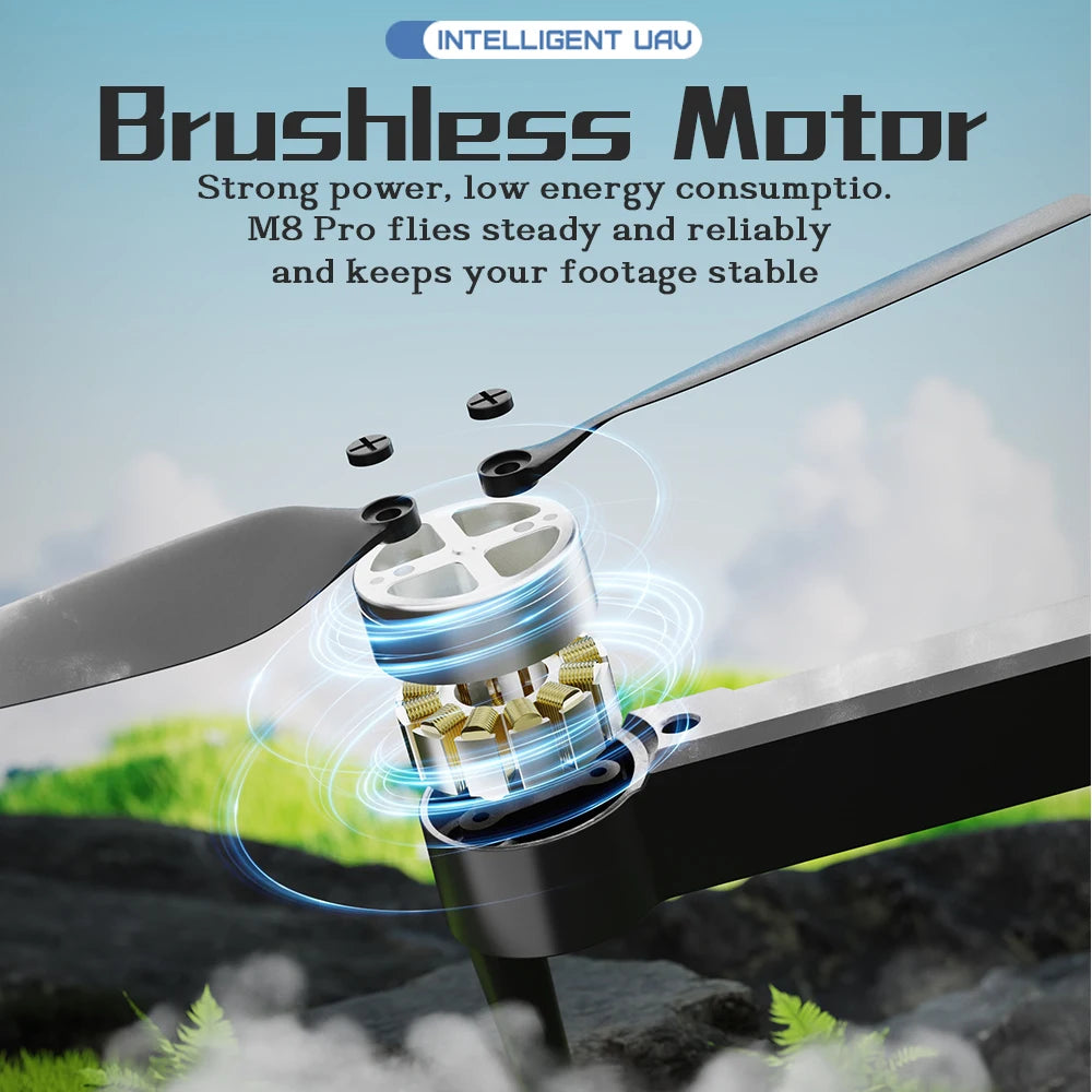 EY M8 Pro Brushless Drone Intelligent Obstacle Avoidance HD Camera