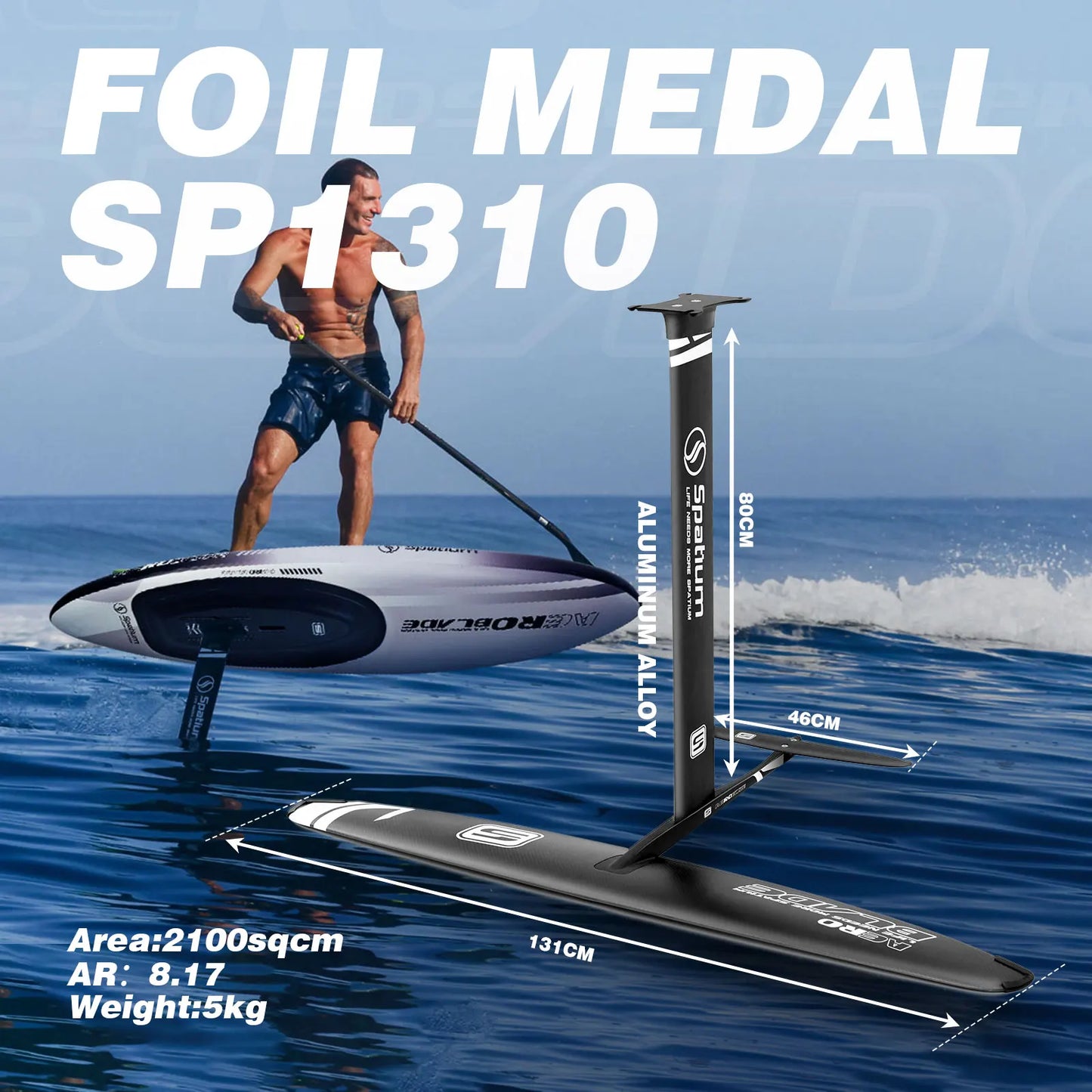 Spatium Inflatable Downwind Board Unpowered Versatile SUP