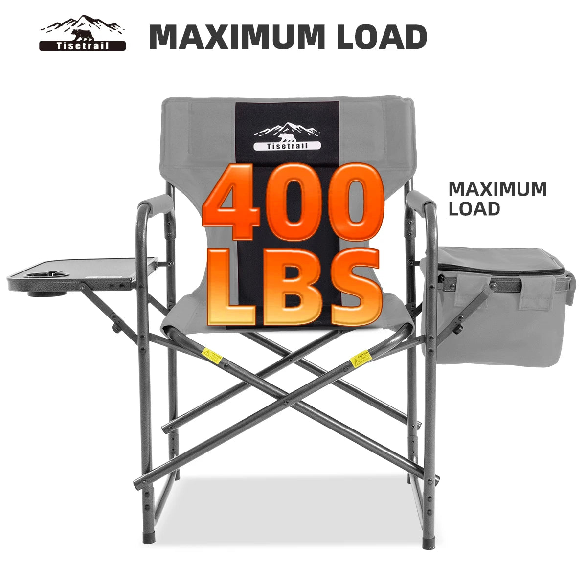Tisetrail Director Camping Chair With Cooler Bag and Tray