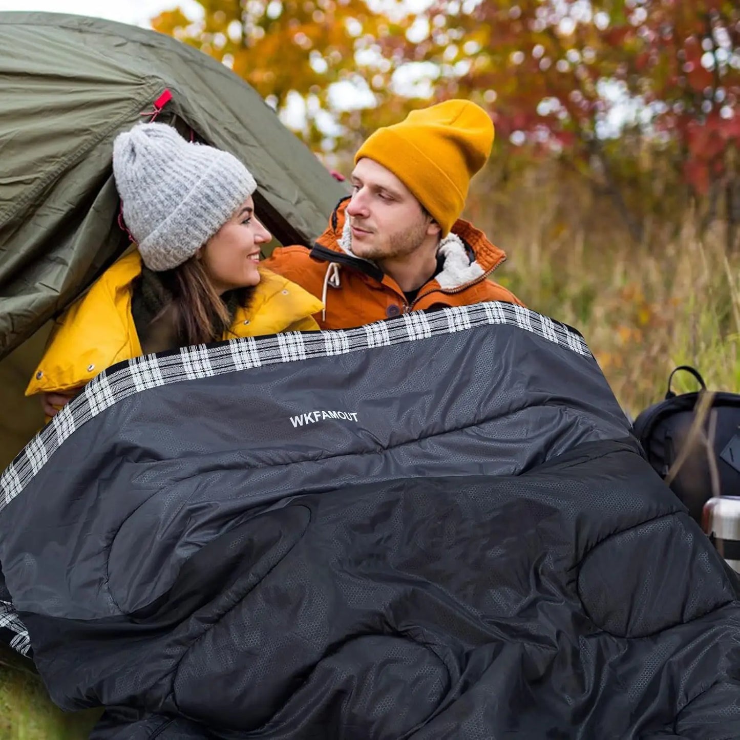 Waterproof Sleeping Bag For Adults Machine Washable 3-4 Seasons