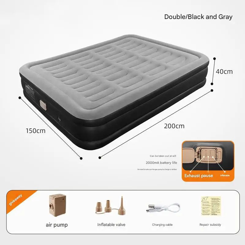 By Inflating Outdoor Indoor Inflatable Mattress For Camping And Home