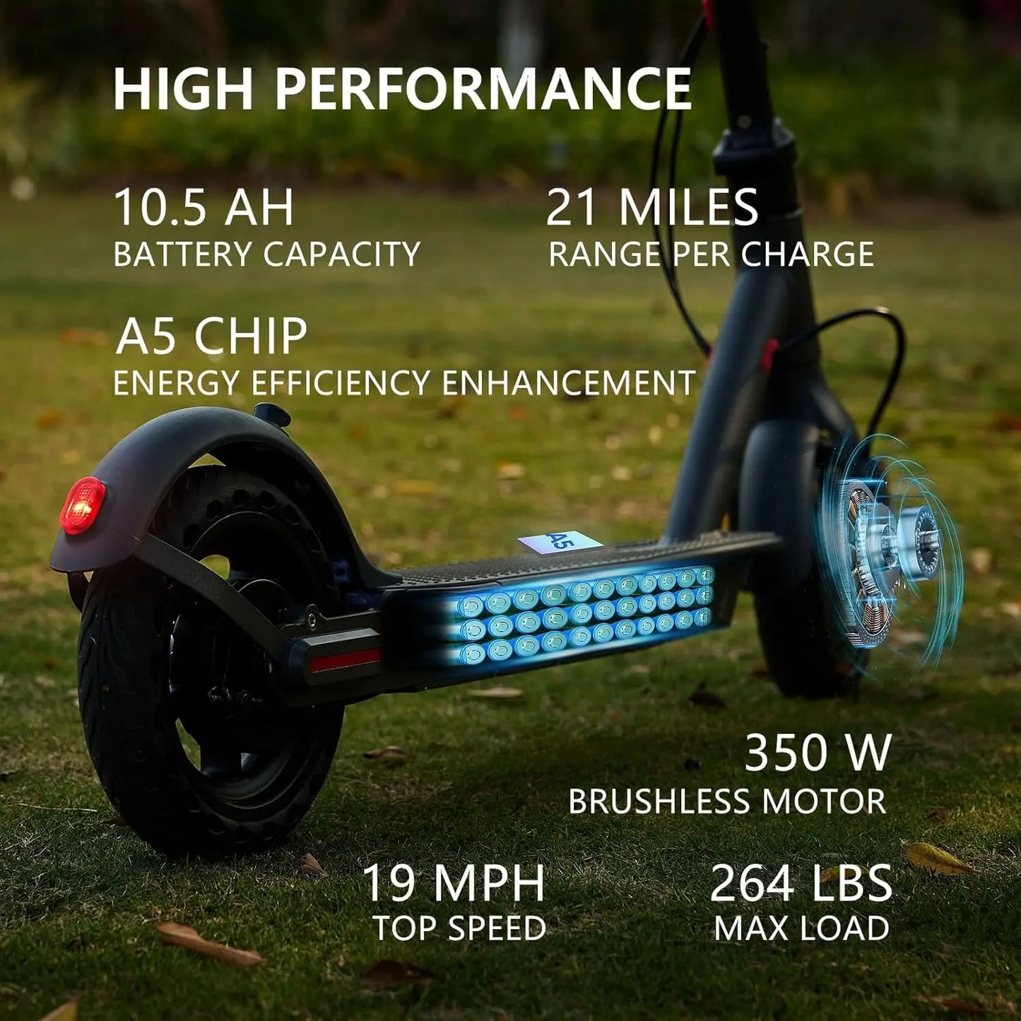 G5 Electric Scooter 36V 350W Long Range Foldable Escooter