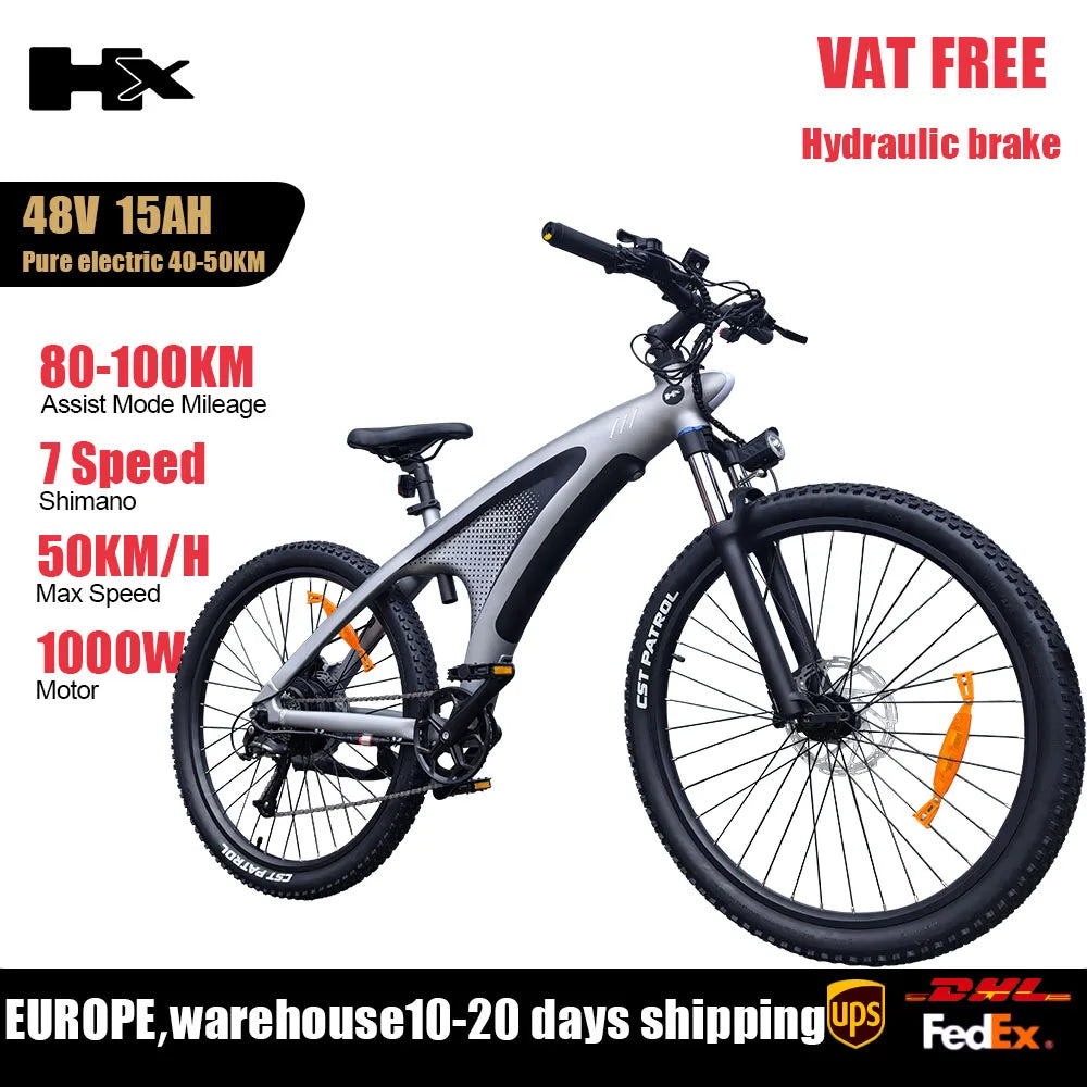 HUANCE HX Q5 2000W Electric Mountain Ebike With Removable Battery