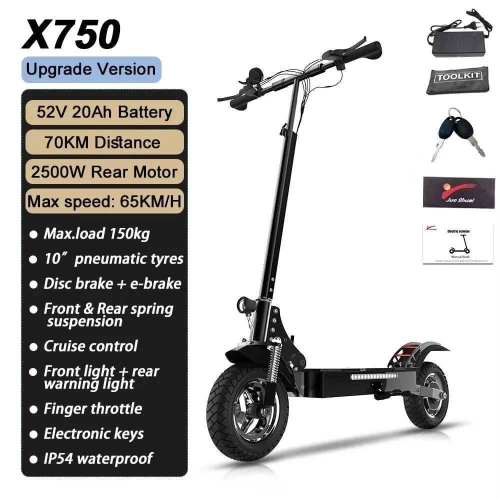 Jueshuai Outdoor Electric Scooter 48V-72V 1000W-6000W Off Road