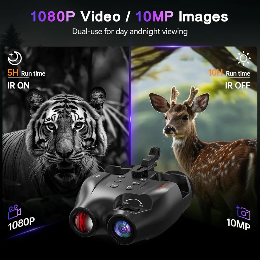 GTGUARD N4 Digital Night Vision Binoculars 1080P Full HD Infrared 300M