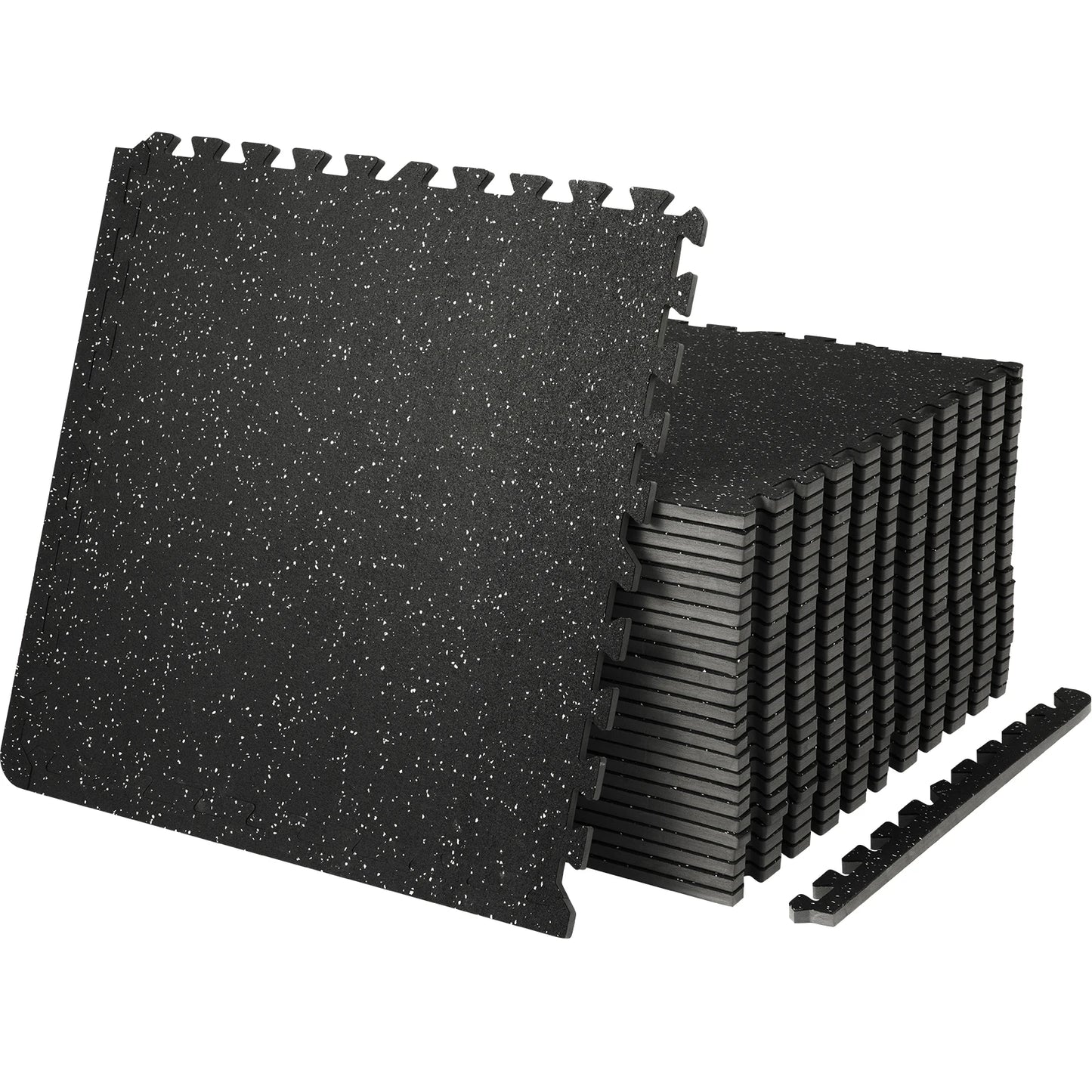 SucceBuy Interlocking EVA Foam and Rubber Waterproof Gym Floor Mats