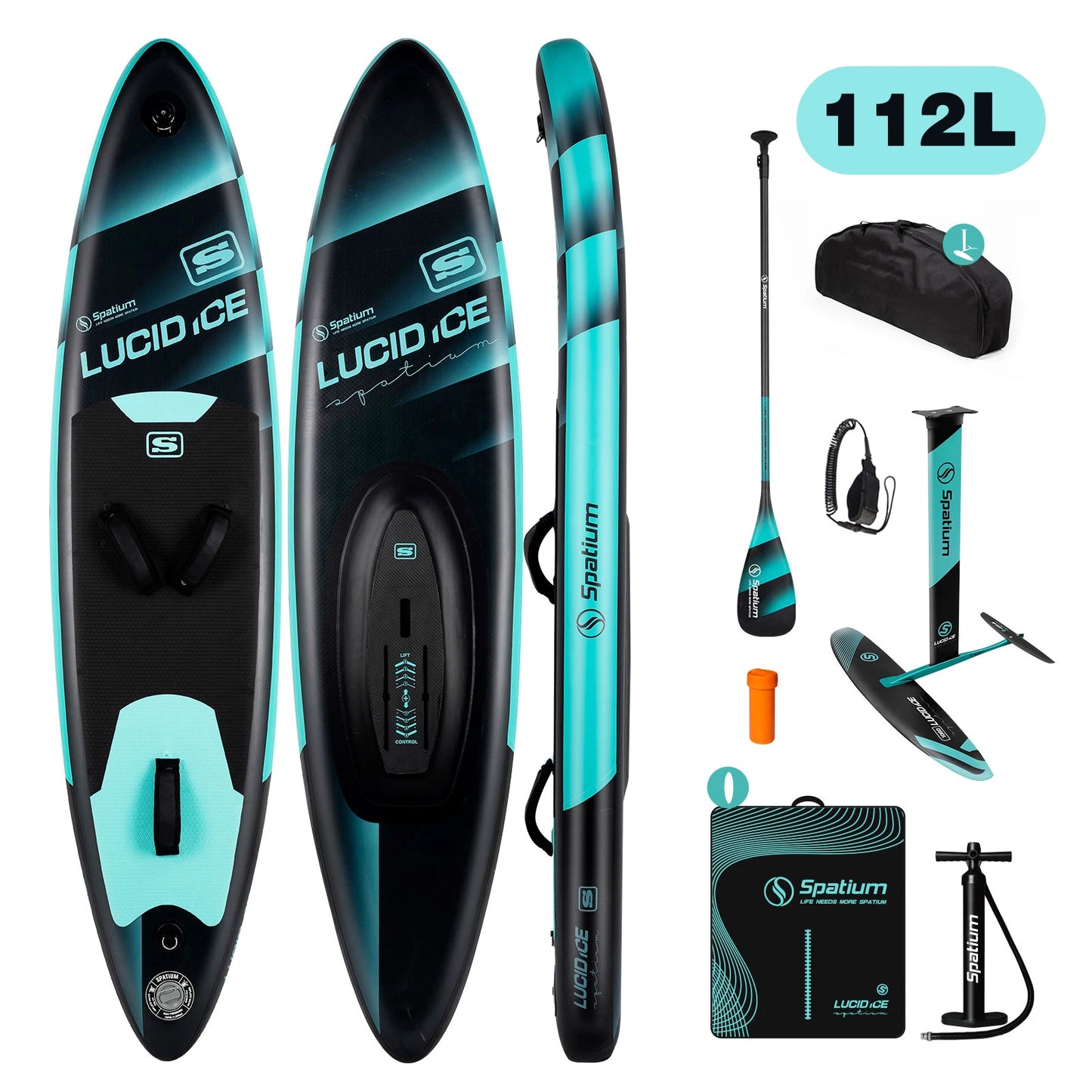 Spatium Inflatable Downwind Board Unpowered Versatile SUP