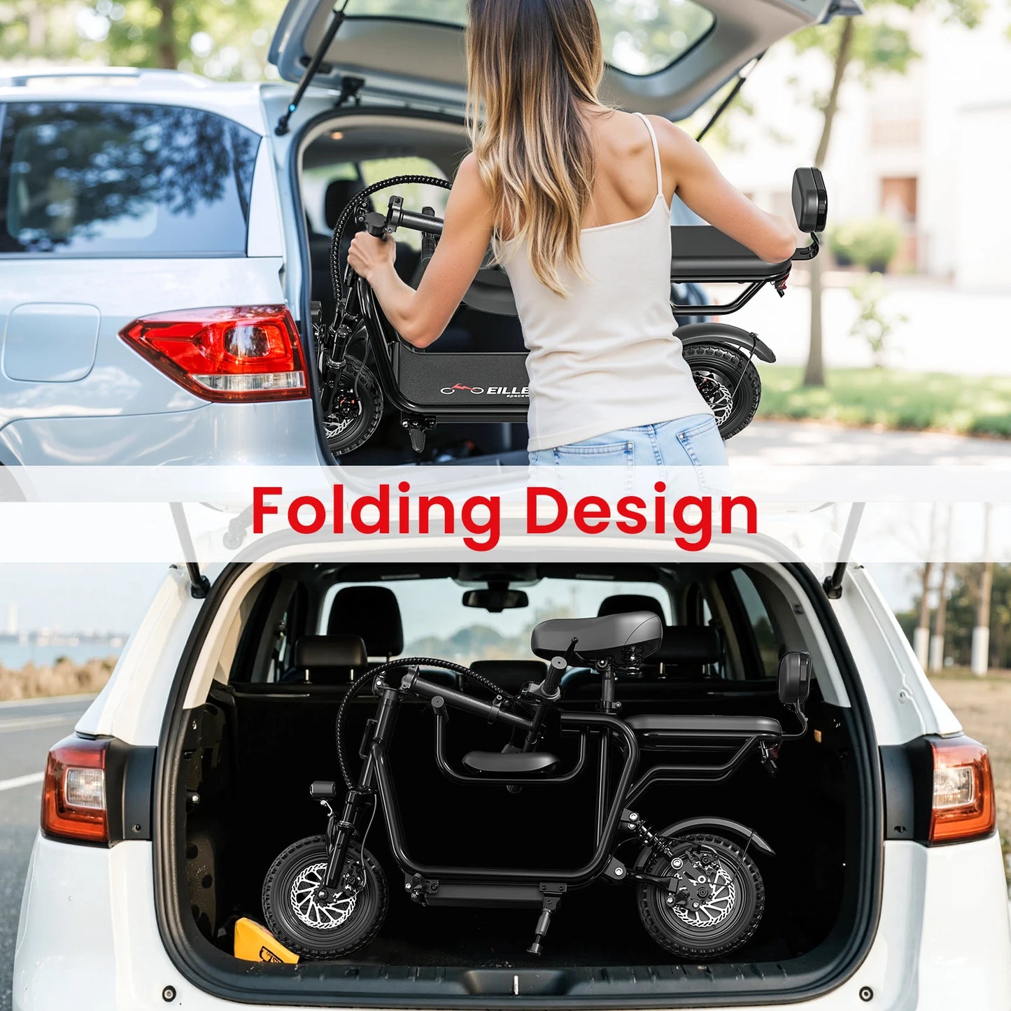 EILLEO SPACEWALK Foldable 750W Electric Scooter With Seat