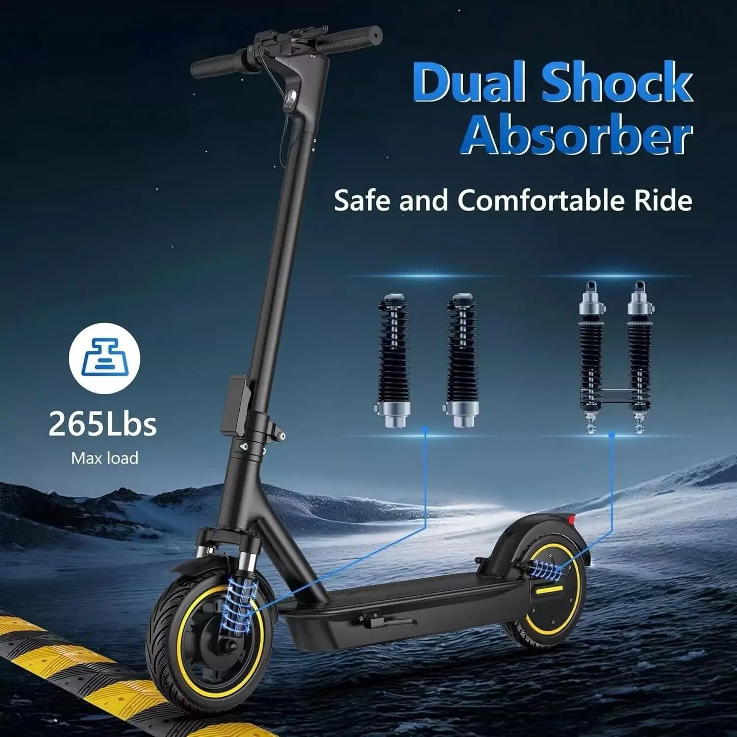 Ladped LPMAX Folding Electric Scooter 22 MPH 500W Long Range