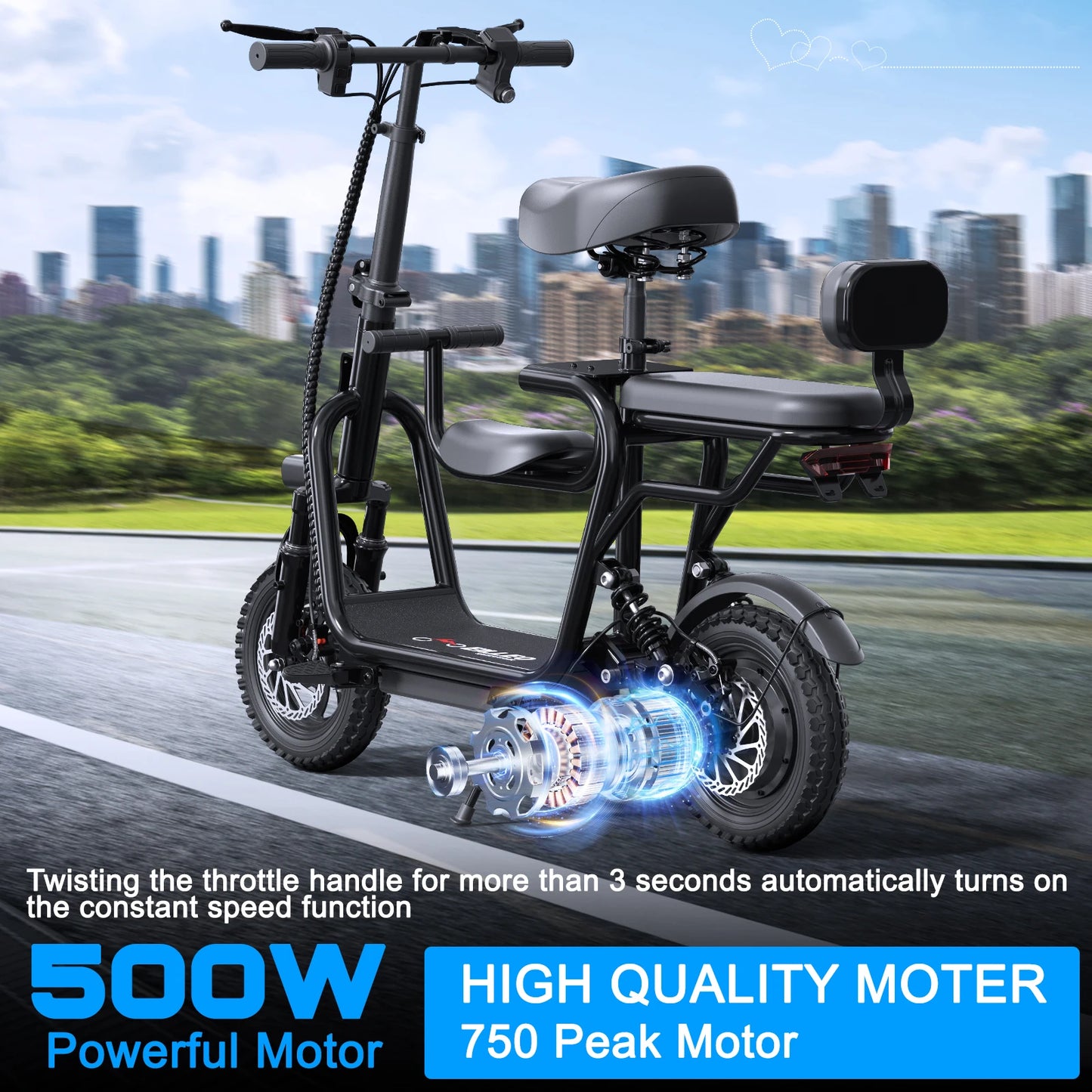 EILLEO SPACEWALK 48V Electric Scooter With Seat