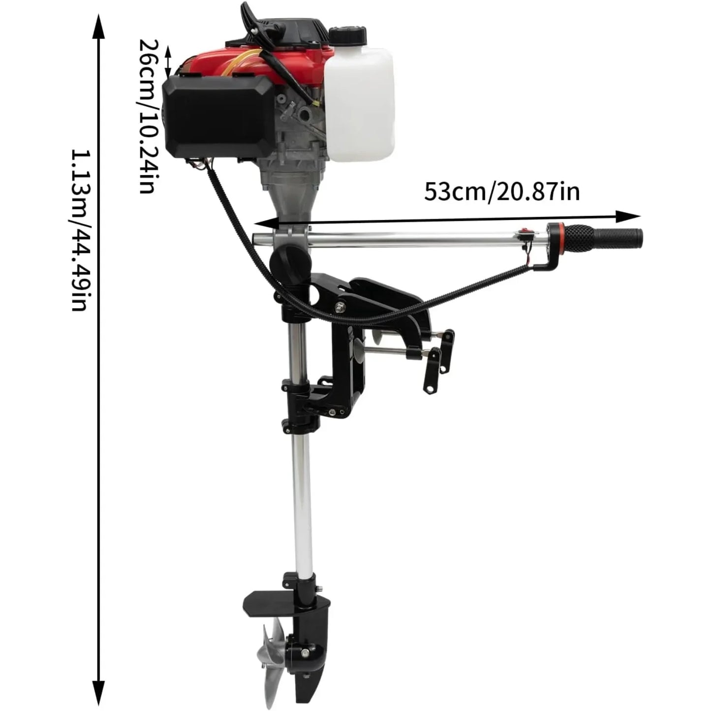 Hign-concerned 4HP Boat Outboard Motor With Air Cooling System