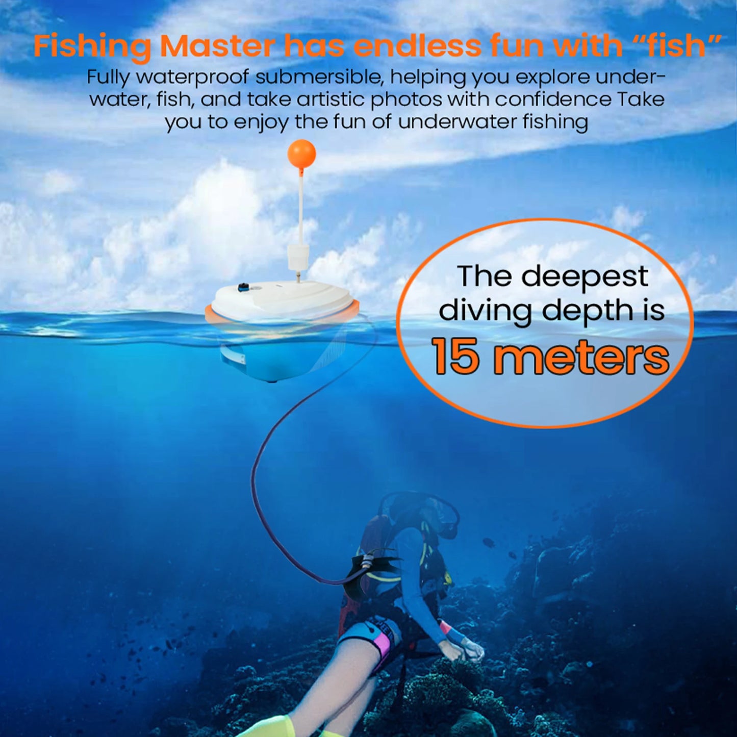 TUDIVING Tankless Diving System Portable Hookah With Regulator