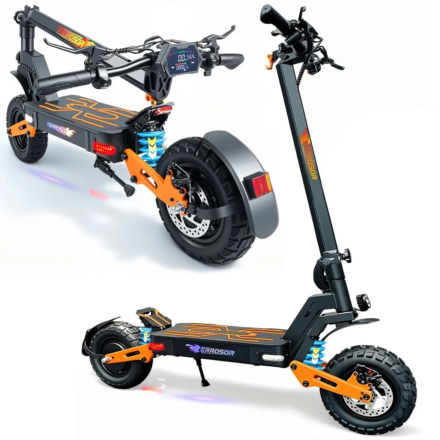Folding Electric Scooter For Adults 40 MPH Range 30 Miles