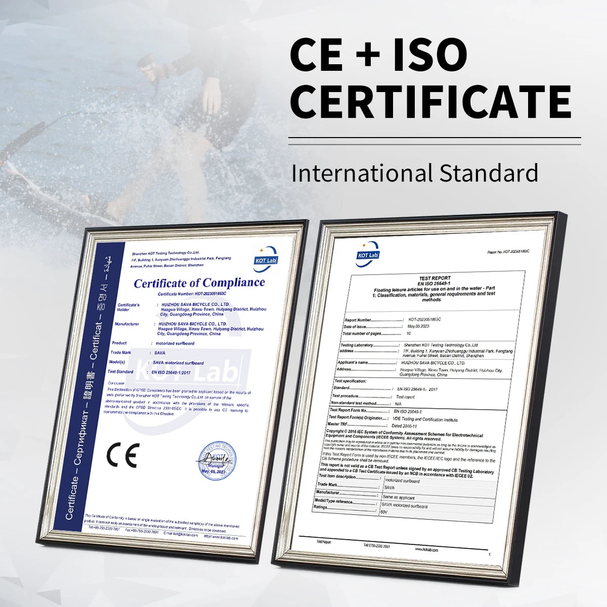 Jet Surfboard Carbon Fiber Gas-Powered Surfboard 109cc Engine