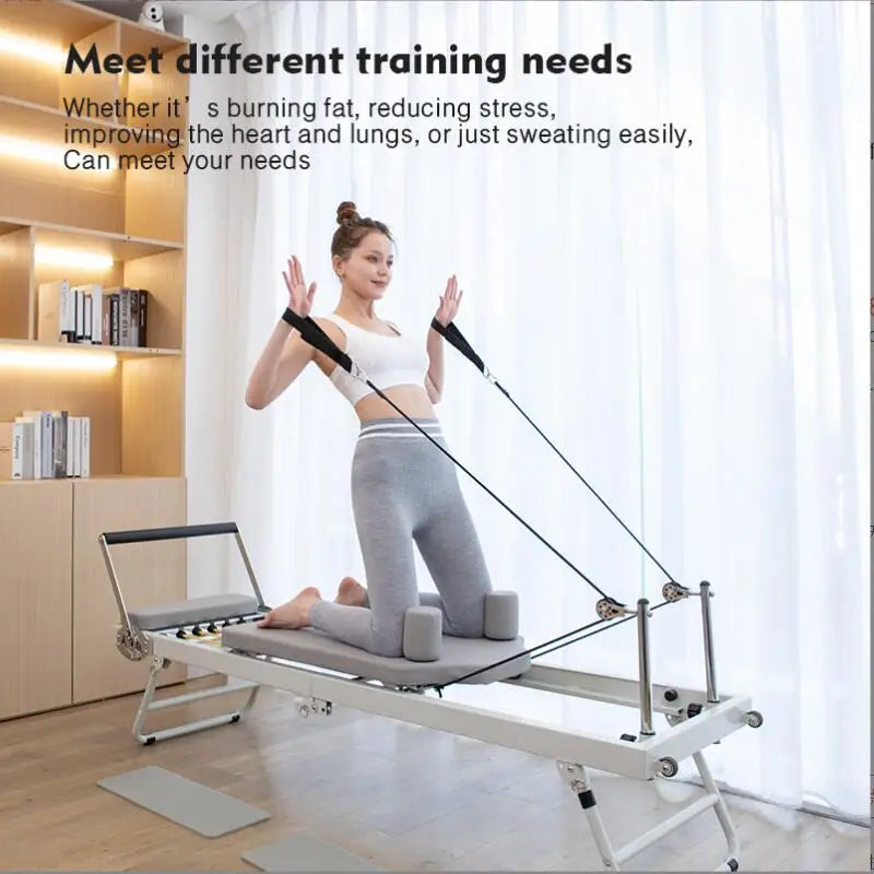 Nexace Pilates Reformer Fitness Equipment Foldable Home Gym