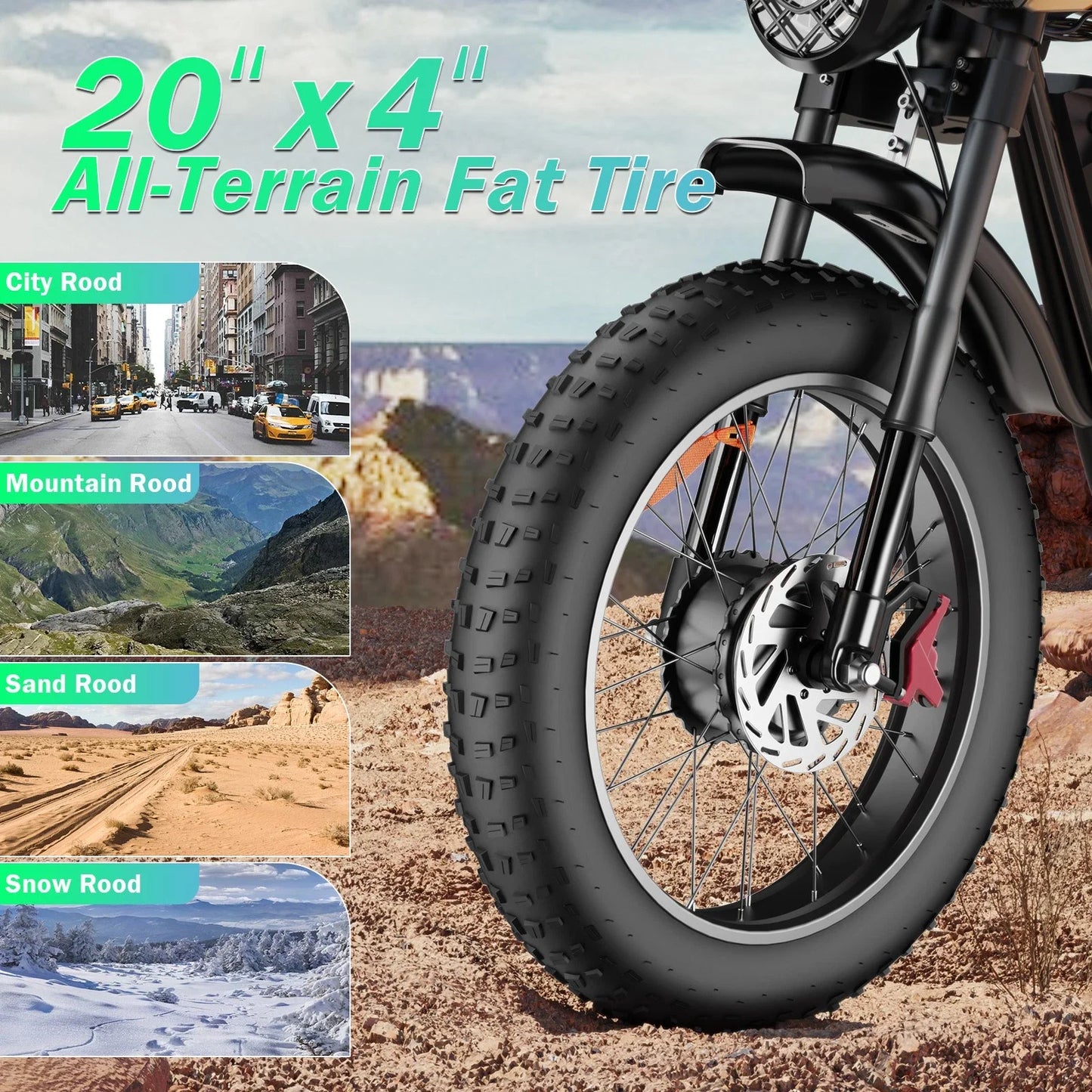 YVY Electric Bike For Adults 1500W 2000W Dual Motor