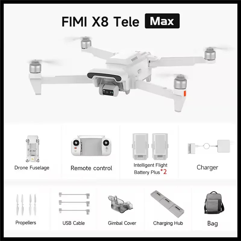 FIMI X8 Tele Max Drone 4K Camera and Gimbal