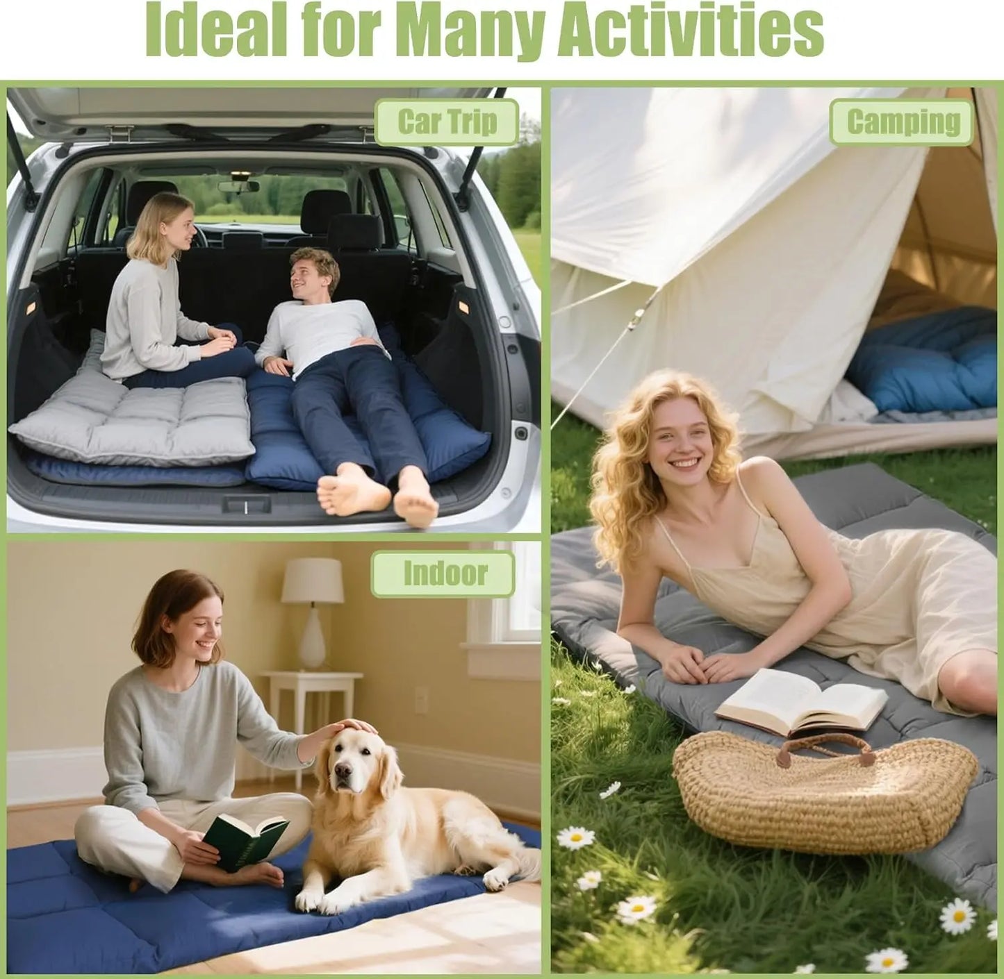 XMSJ Cot Mattress Pad Lightweight Quilted Comfort For Camping