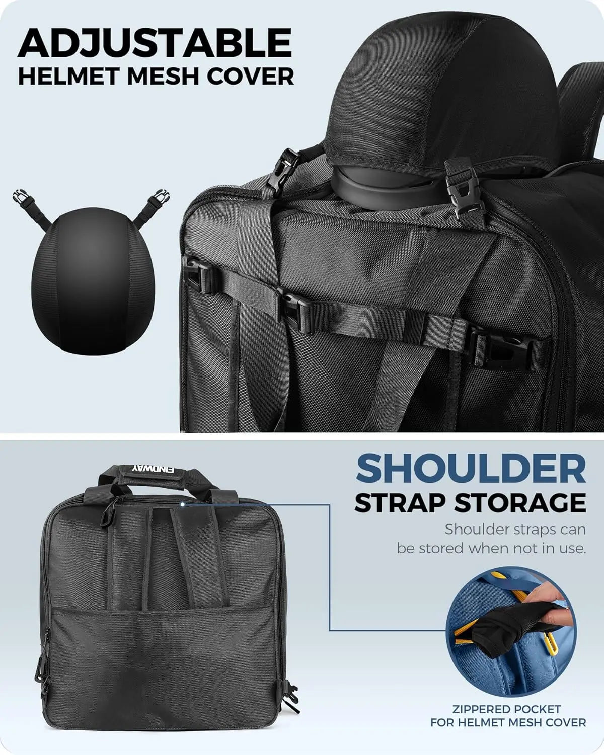 XMSJ Ski Boot Bag Waterproof Backpack For Skis And Gear