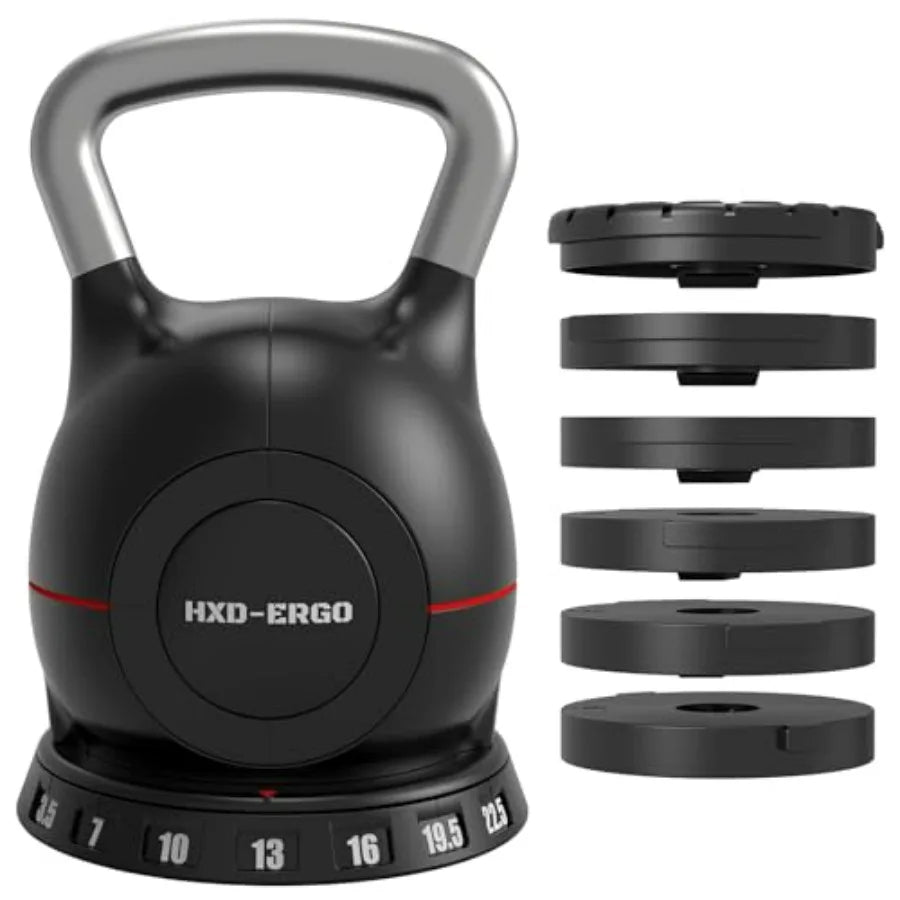 LISM Adjustable Kettlebell Weight Set With Quick Adjustments