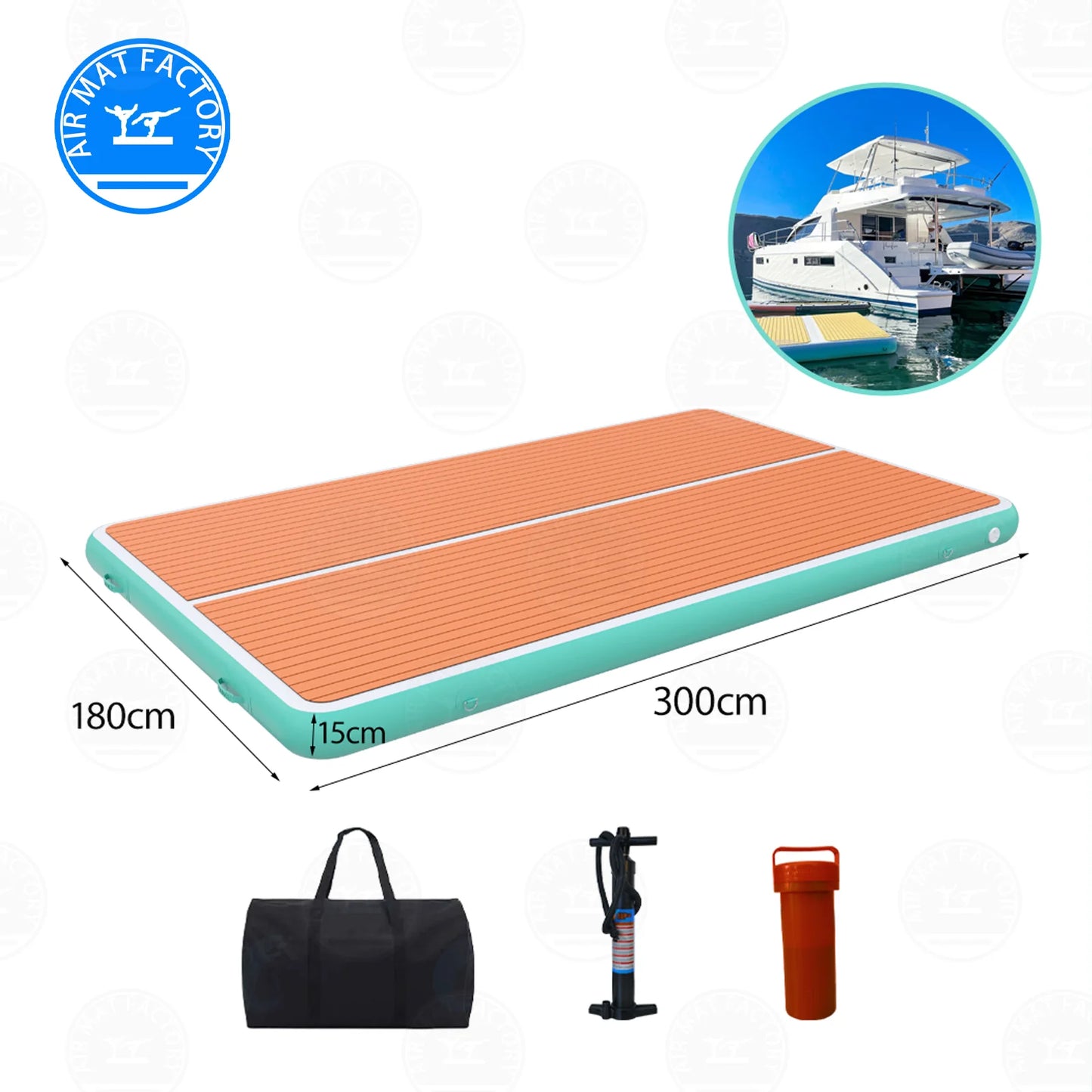 Inflatable Non Slip Floating Dock Water Platform For Pool Beach
