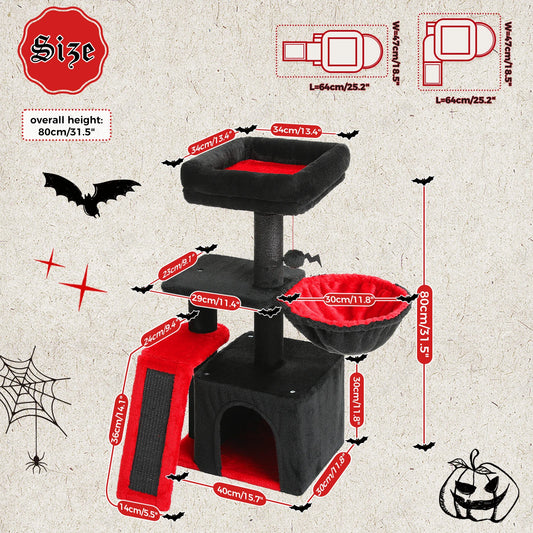 PAWZ Road Cat Tree Tower For Indoor Cats Two Styles