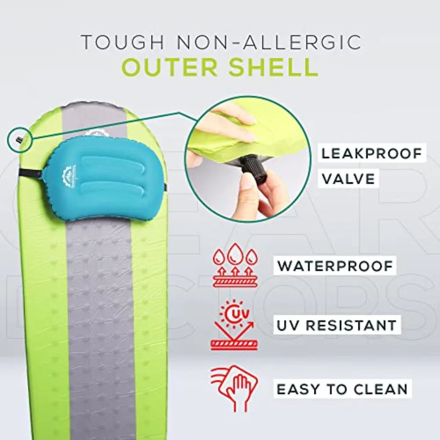 Guangdong Self Inflating Camping Sleeping Pad With 4.3 R Value