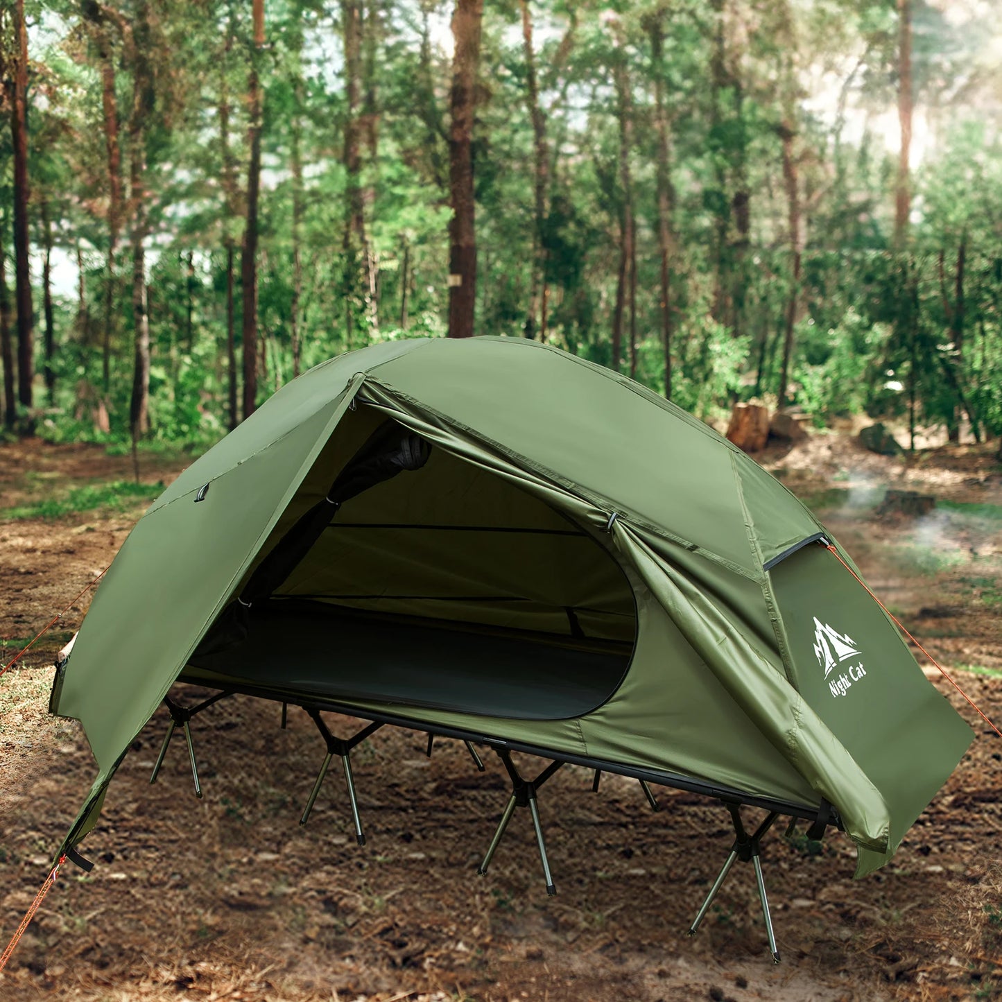 Night Cat Camping Cot Tent Waterproof One-Person Bed