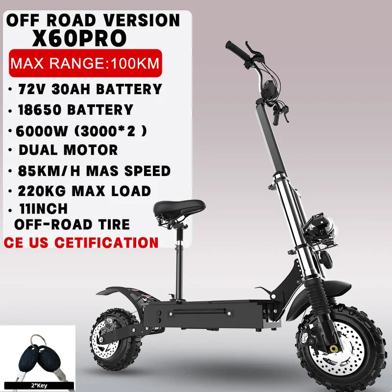 Jueshuai Outdoor Electric Scooter 48V-72V 1000W-6000W Off Road