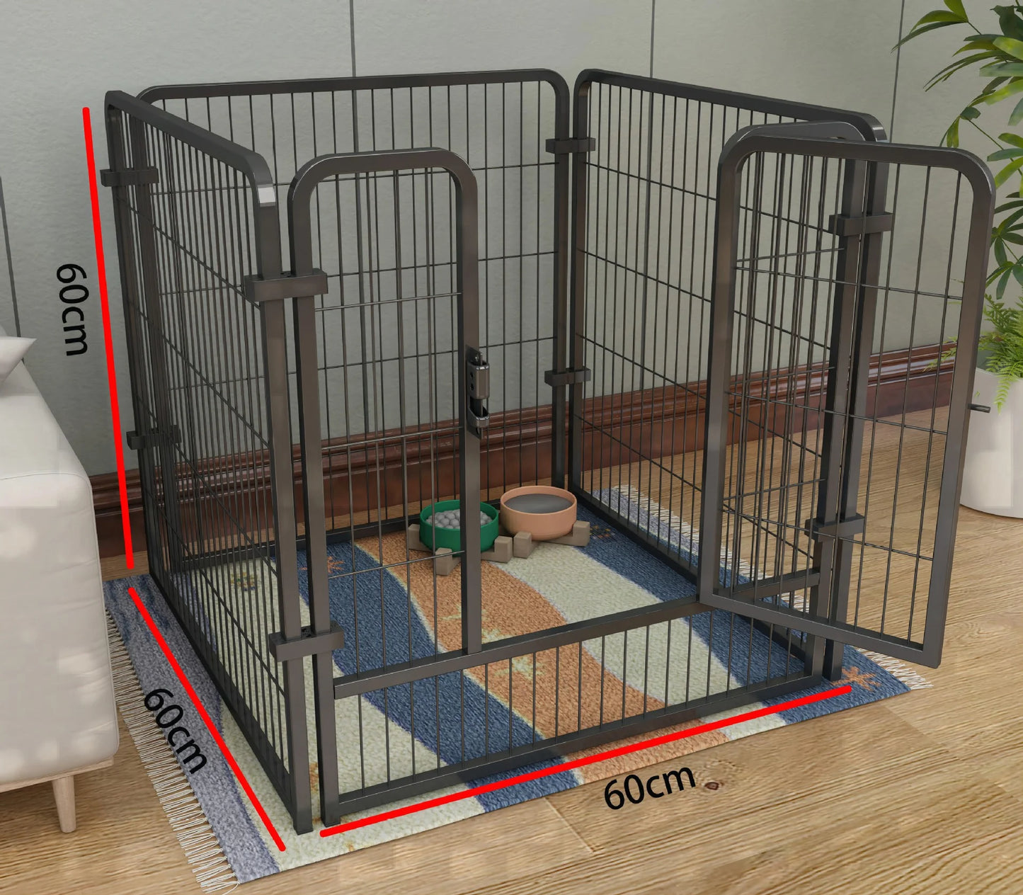 Foldable Dog Fence Playpen for Pets Heavy Duty Kennel