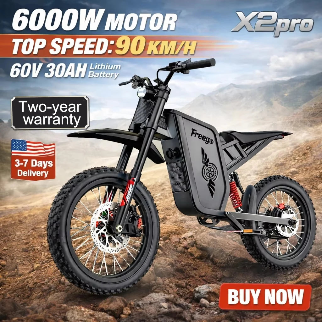 Freego X2 Pro Electric Off Road Motorcycle For Adults