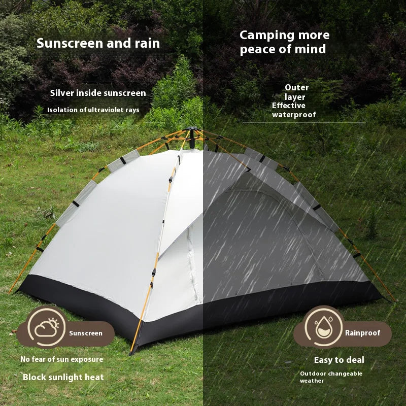 Pakicetus Automatic Quick-Opening Camping Tent With Dual Doors Rainproof